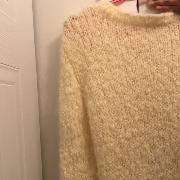 Handmade knit white sweater dress size medium ⚪️ - Picture 4 of 4